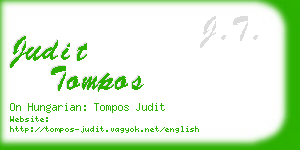 judit tompos business card